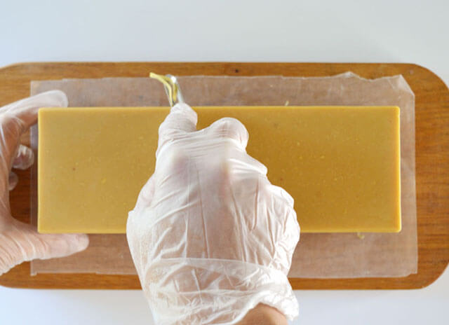 Balsam & Citrus Cold Process Soap Recipe Step 9a