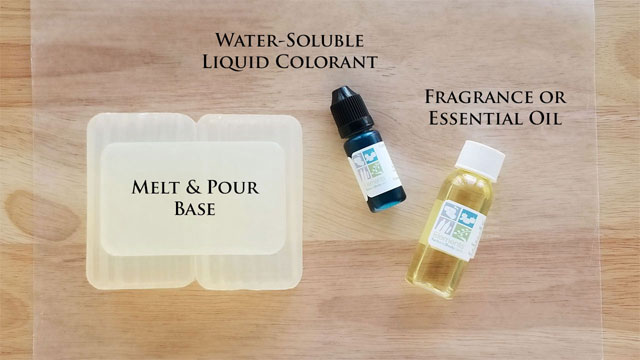 Basic Melt & Pour Soap Recipe Ingredients