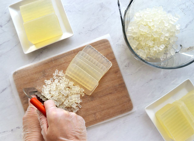 Honey and Aloe Melt & Pour Soap Recipe Step 1a
