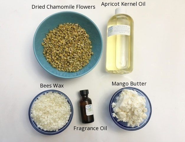 Honey & Chamomile Lotion Bars Ingredients