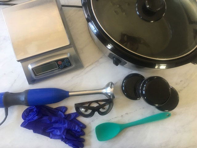 Hot Process Shaving Soap Recipe Supplies