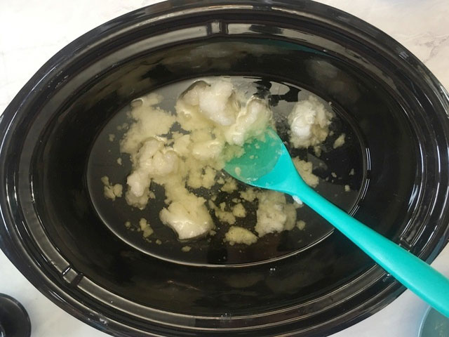 Hot Process Glycerin Liquid Soap Recipe Step 1a