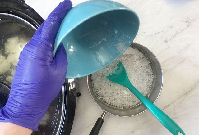 Hot Process Glycerin Liquid Soap Recipe Step 1b