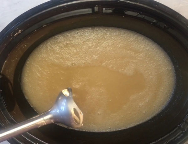 Hot Process Glycerin Liquid Soap Recipe Step 2b
