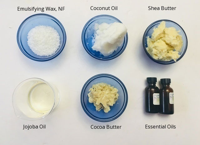 Whipped Massage Butter Recipe Ingredients