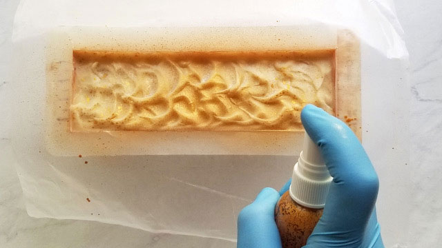 Palm-Free Bronze Beauty Soap Recipe Step 9b